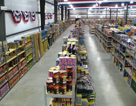 The Fireworks Superstore-Overhead Interior